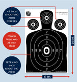 17X25 inches Shooting Range Paper Silhouette Targets–(50 Sheets)
