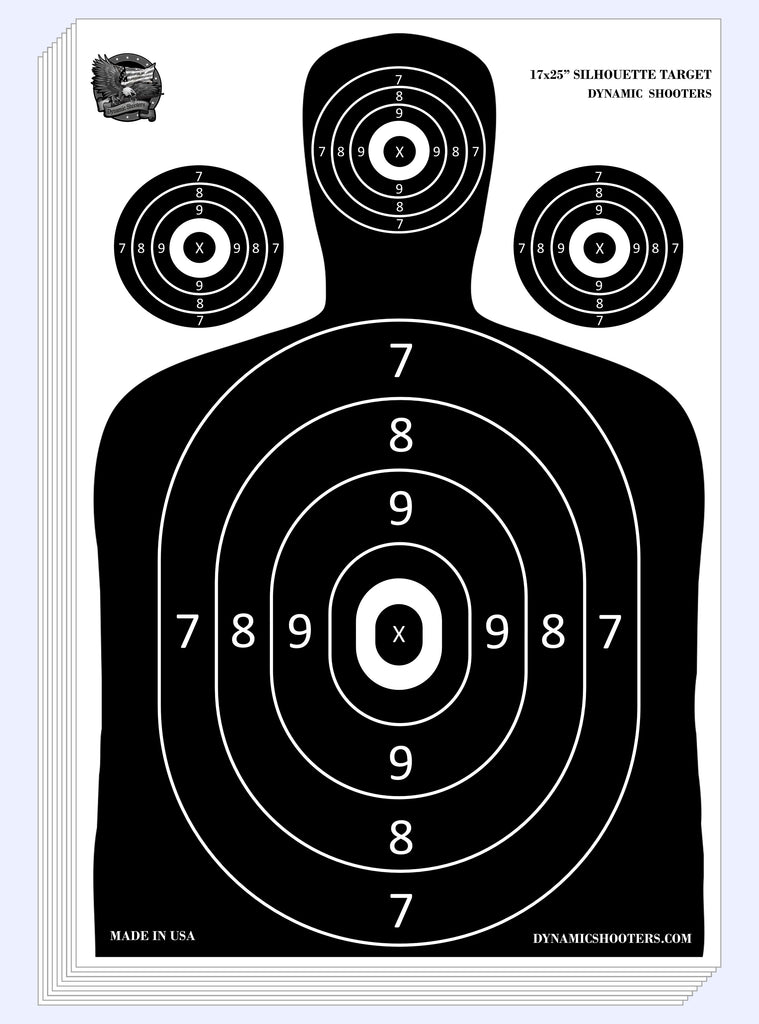 17X25 inches Shooting Range Paper Silhouette Targets–(50 Sheets ...