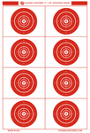 17x25 Inches Shooting Range Paper Bullseye Targets-(50 Sheets)